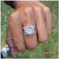 F0342 Anello edelweiss big